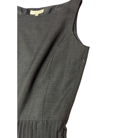 Jill Stuart Midi Keene Top Dress Dark Gray Heathered Women's Size 6 Work Office - Picture 4 of 6